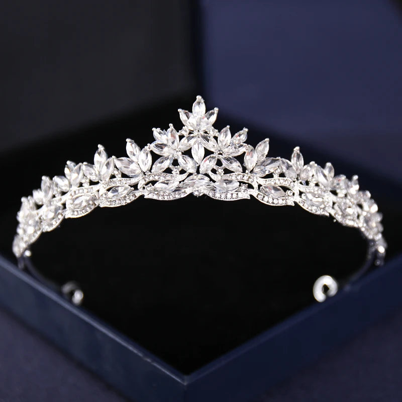 Silver Crysta Baroque Vintage Tiara - Top-Rated Wedding Hair Accessory for Brides & Pageants