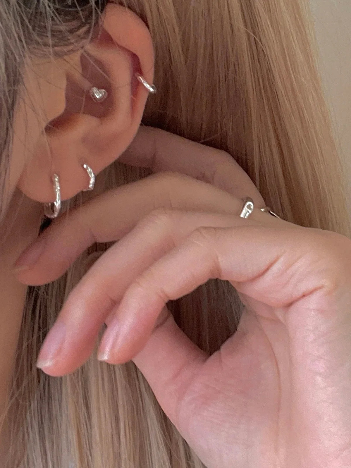 Elegant 925 Sterling Silver Hoop Earrings for Women Wedding Jewelry