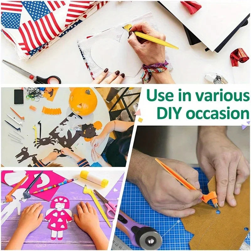CraftPro 360° Rotating Cutting Pen - Durable Stainless Steel Blades for Effortless DIY Art Projects