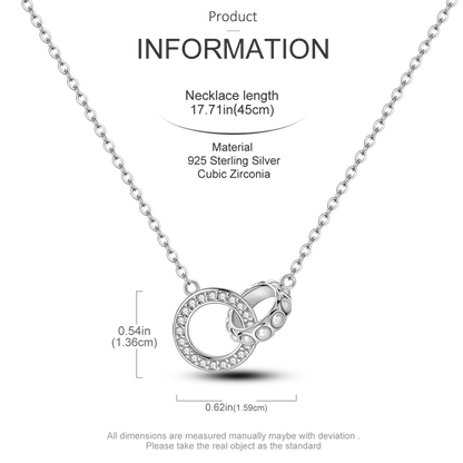925 Sterling Silver Firefly Heart Zircon Pendant Necklace for Women Anniversary Birthday Gifts KTN041
