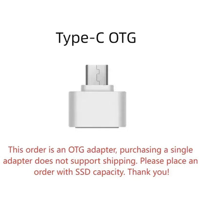 AEVYVKV Portable External SSD 1TB 2TB High Speed USB 3.1 Type-C Hard Drive for PC Mac Xbox Phone