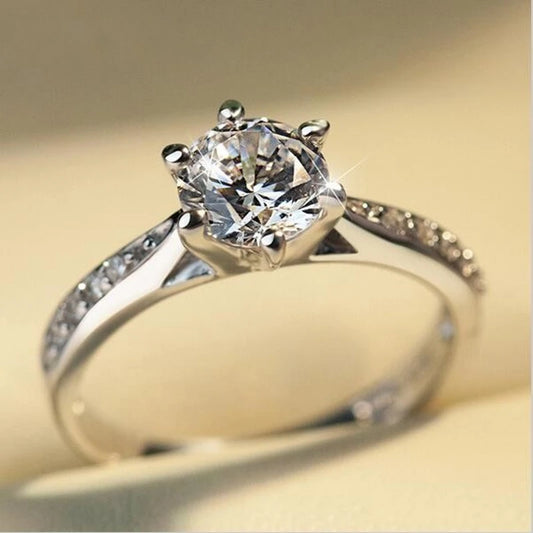 Promise Marquise Cut 3ct Simulated Diamond Engagement Ring in 925 Sterling Silver for Women Ideal Christmas Gift