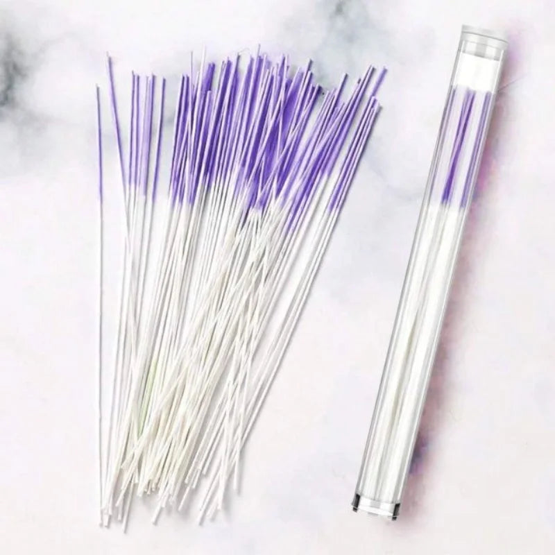 120/60Pcs Ear Piercing Cleaning Tool for Effective Dirt Odor Removal Purple