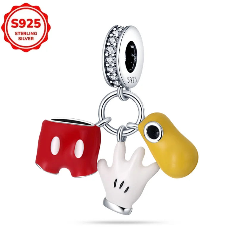 Disney 925 Sterling Silver Pixar Character Bead Charm