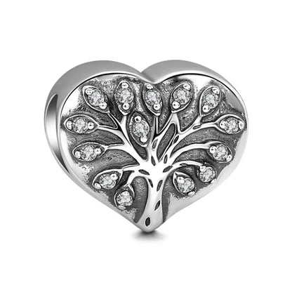 European Zircon Charm Beads 925 Silver Pendant Necklace for Women Gift P1371