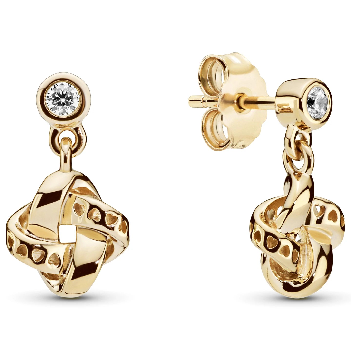 European 925 Silver Blue Snowflake Moon And Heart Zircon Stud Earrings For Women Holiday Exquisite Charm Jewelry
