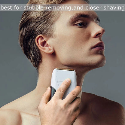 4D Powerful Electric Shaver For Men Rechargeable Stainless Steel Razor With Floating Head Fast Charging System