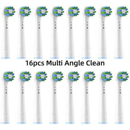 16/20PCS Brush Head Nozzles for Oral B Electric Toothbrush 16 Multi Angle Clean