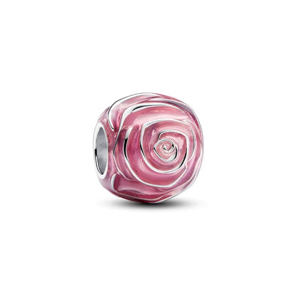 Hot Pink Murano Glass Charm Bead For 925 Bracelet Pendant