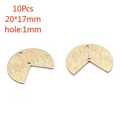 Brass Moon Round Connectors U-Shaped Arch Links for DIY Jewelry Making 10 to 20 Pieces