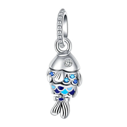 Elegant 925 Sterling Silver Butterfly Airplane Dangle Beads for Charm Bracelets