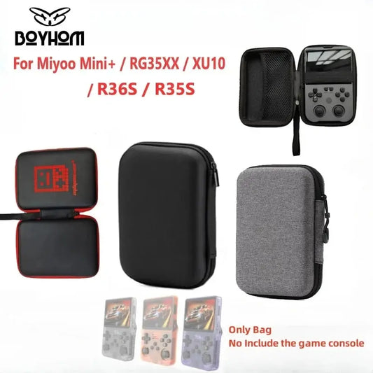 BOYHOM Protective Portable Storage Case For Miyoo Mini Plus R36S R35S And Anbernic RG35XX XU10 Carry Bag