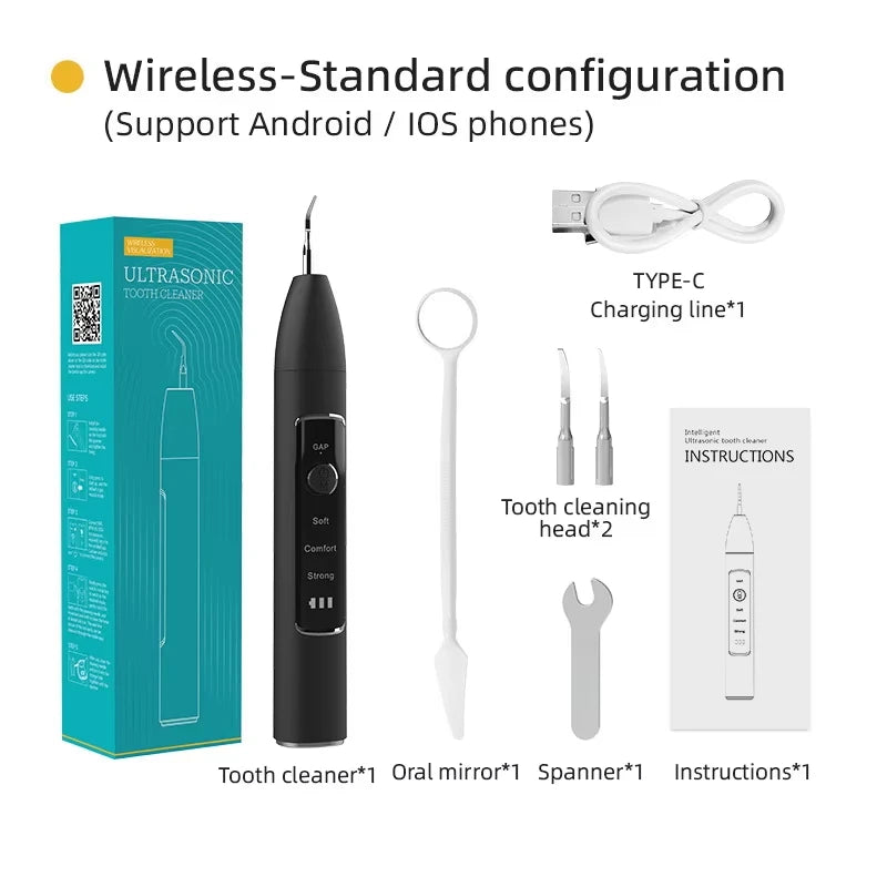Xiaomi Real Ultrasonic Teeth Cleaning Kit for Gum Care Black visual version