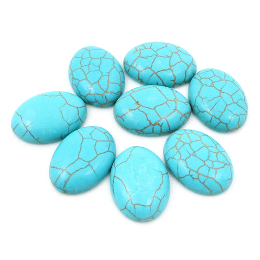 Elegant Oval Turquoise Cabochons for Jewelry Crafting