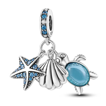 Pink Butterfly Luminous Firefly Dangle Charms 925 Sterling Silver Beads for DIY Jewelry KTC287