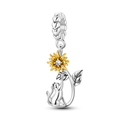Silver Plated Eternal Symbol Charms Luminous Star Beads Love Dangle Safety Chain for Original Bracelet DIY Jewelry