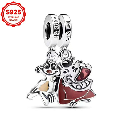 Disney 925 Sterling Silver Pixar Character Bead Charm
