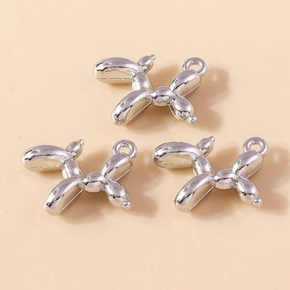 Vibrant 3D Balloon Dog Charms Set for Creative Jewelry Design