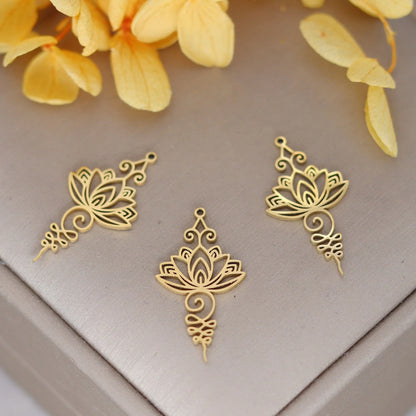 Elegant DIY Amulet Set: Phoenix Bird, Hummingbird, Snake Charms in Stainless Steel for Jewelry Making