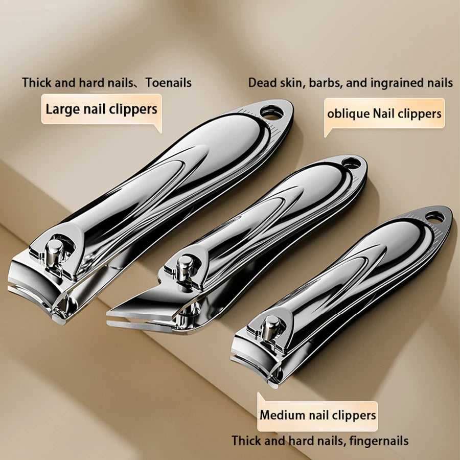 5PCS Travel-Friendly Stainless Steel Manicure Set for Thick Nails & Ingrown Toenails