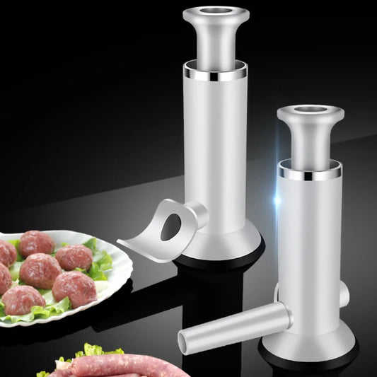 Manual Sausage Filling Machine Meat Stuffer Kit for Homemade Sausage and Meatball Making Durable Metal Kitchen Tool