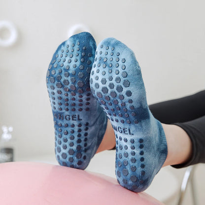 Women Non Slip Cotton Yoga Socks Anklet Pilates Grip