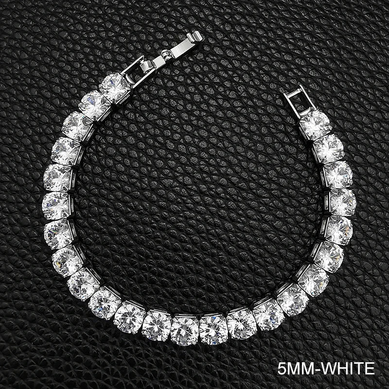 Elegant Sterling Silver CZ Tennis Bracelet for Women Wedding Fashion Jewelry