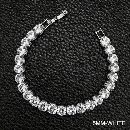 Elegant Sterling Silver CZ Tennis Bracelet for Women Wedding Fashion Jewelry