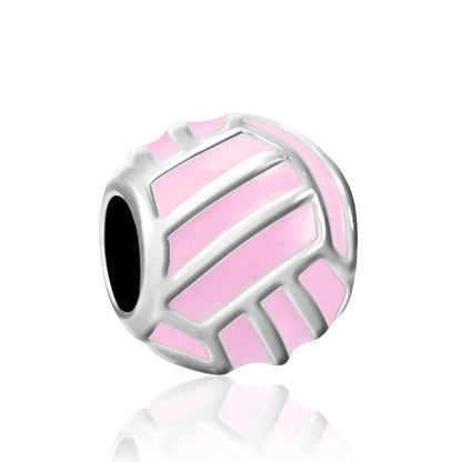 Spring Butterfly Heart Enamel Flower Charm Bead for Bracelets and Necklaces
