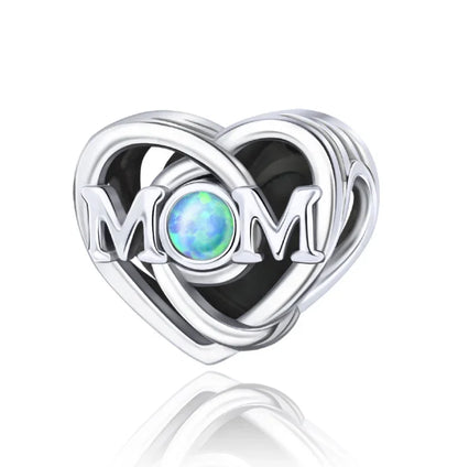 925 Sterling Silver Golden Heart Star Beads Charms for DIY Bracelet and Necklace Gift for Women Mother and Sister