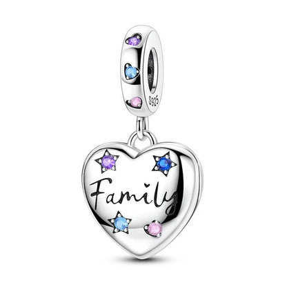 925 Sterling Silver Lucky Green Four Leaf Clover Horseshoe Charm Beads for Bracelets and Necklaces