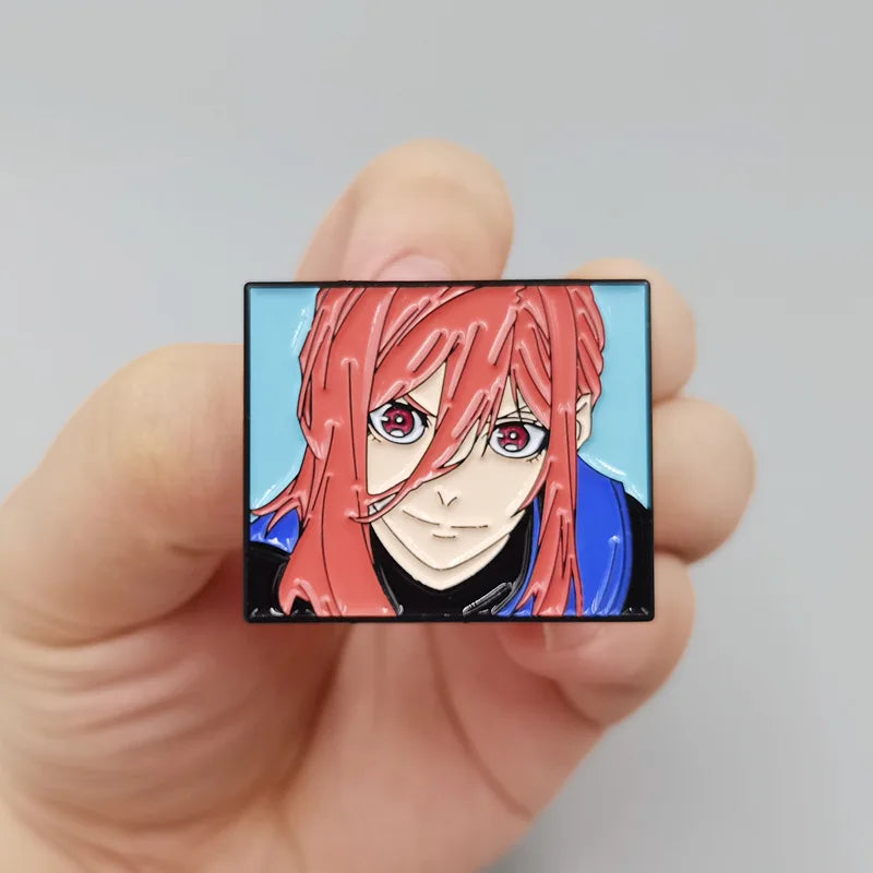 Anime Blue Lock Enamel Brooch Pins for Jackets and Jeans Fashion Jewelry