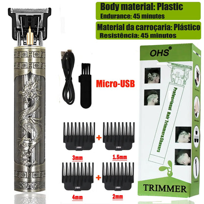 OHS Rechargeable Vintage T9 Cordless Hair Clipper Trimmer OHS H3 DRAGON
