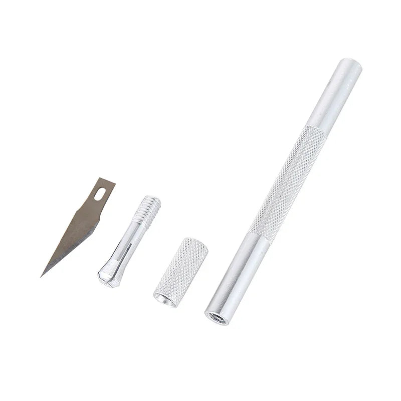 Engraving Non-Slip Metal Knife Kit with 40pcs Blades for PCB Repair