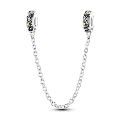 Genuine 925 Sterling Silver Heart Charm Bead for Mother's Day Bracelet Gift
