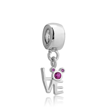 925 Sterling Silver Luggage Box Beads Rabbit Cat Pendant for DIY European Charm Bracelets Exquisite Zircon Jewelry