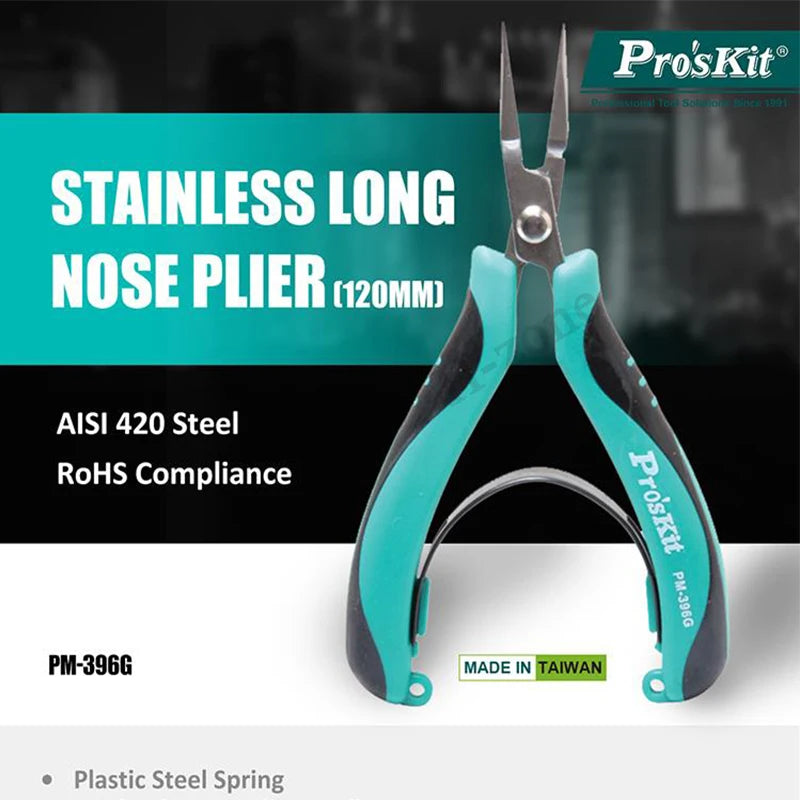 Pro'skit PM-396F High Hardness Diagonal Pliers - Top-Rated Electrician Tool for Effortless Wire Cutting & Stripping