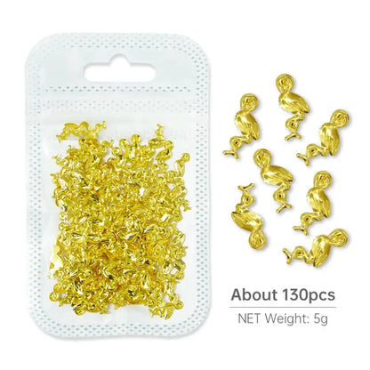 Resin Filling Metal Rivet Moon Stars Nail Art Decorations Mixed Beach Ocean Style Jewelry DIY Charms 5g-HYLD-5