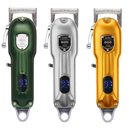 Professional All Metal Rechargeable Dog Hair Clipper Low Noise Pet Grooming Trimmer for Puppies and Cats