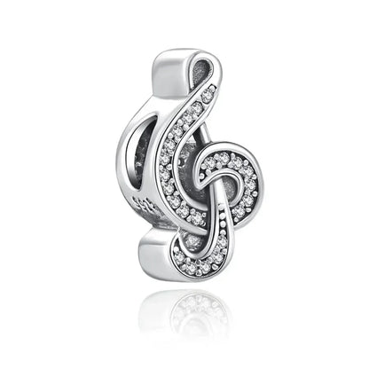925 Sterling Silver Blue Moon Butterfly Heart Zircon Beads Charms for DIY Necklace and Bracelet Jewelry Gifts for Women