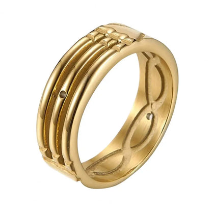 Classic Men's Engagement Ring with Bright Luster and Anti-Fade Design