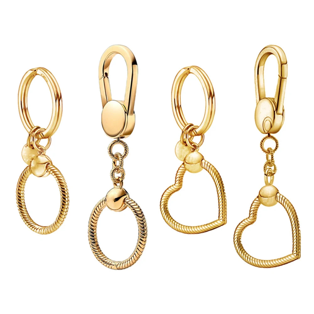 Silver Elegance Key Ring DIY Jewelry Accessory for Women 925 Sterling Silver