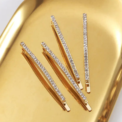 Vintage Moon Star Rhinestone Hairpin for Women Bridal Wedding Accessories