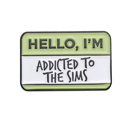 Quirky Anxious Dialog Enamel Lapel Pins for Unique Fashion Statements