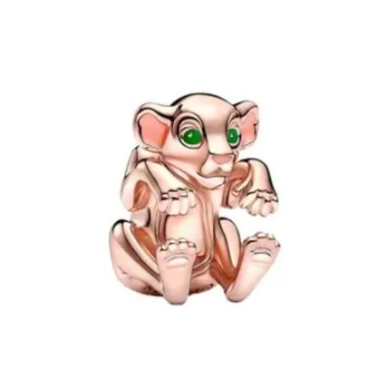 Exquisite 925 Silver Elephant Beads and Mouse Pendant for European Original Bracelet DIY Jewelry