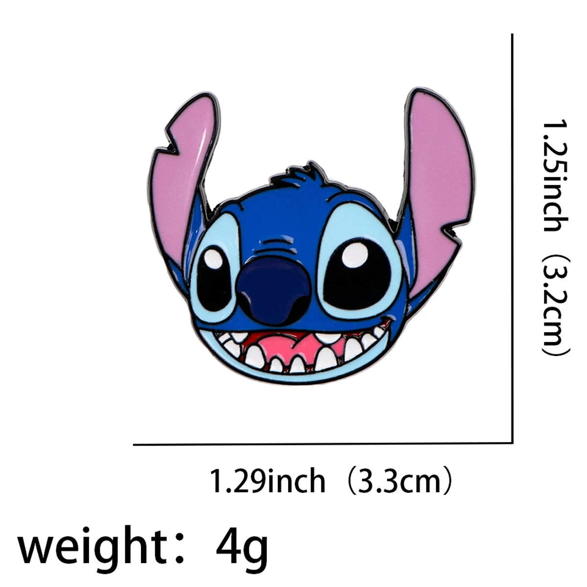 Cute Stitch Enamel Pin Cartoon Alien Brooch for Women Anime Jewelry Gift