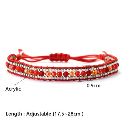 Bohemian Cord Chain Bracelet for Women - Beach Style Handmade Jewelry