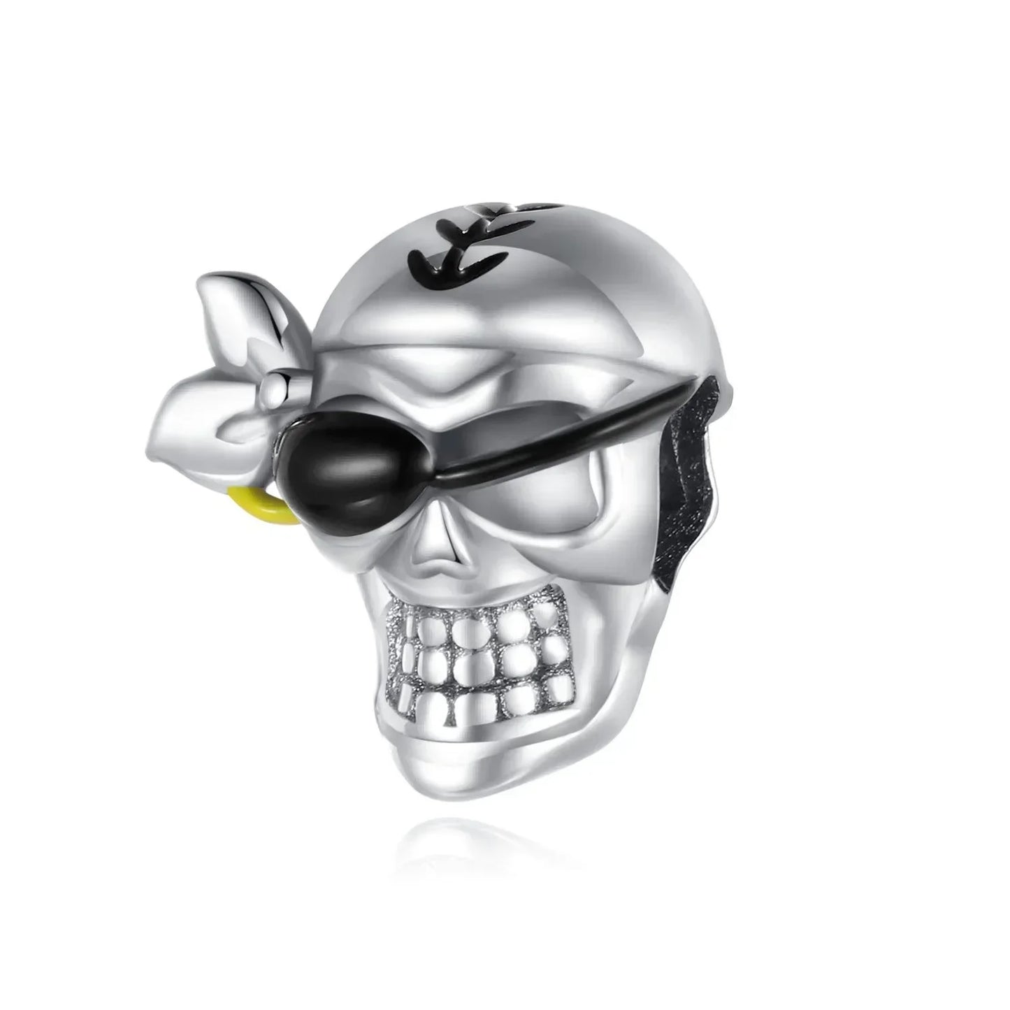925 Sterling Silver Halloween Charms Set Pumpkin Skull Witch Ghost Beads for Bracelet Necklace Jewelry