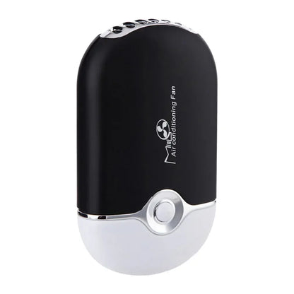 Usb Rechargeable Portable Mini Fan Bladeless Handheld Dryer Black