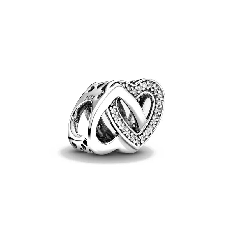 European Zircon Charm Beads 925 Silver Pendant Necklace for Women Gift P336-Y